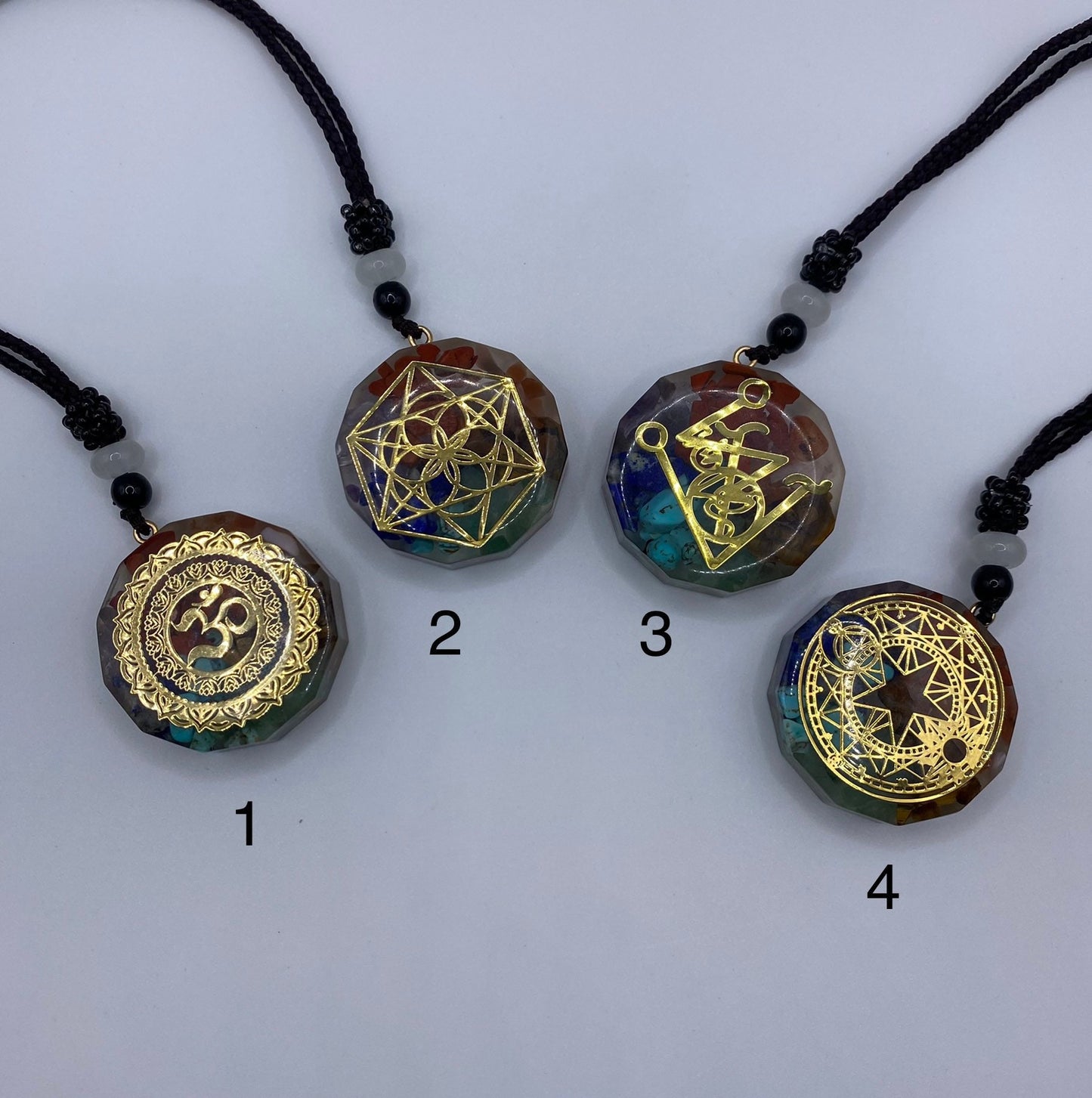 Orgonite Pendant | Necklace | Chakra | Healing | Crystal | Meditation | Reiki | Jewelry | Gift Crystal Eyes It