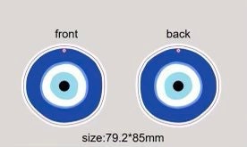 Evil Eye Air Freshener | Car | Hanging Accessory | Charm | Talisman | Lavender Scented | Protection | Good Luck | Gift Crystal Eyes It