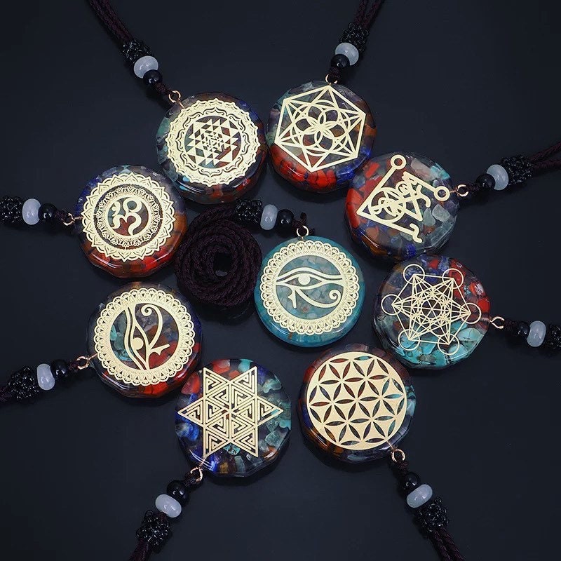 Orgonite Pendant | Necklace | Chakra | Healing | Crystal | Meditation | Reiki | Jewelry | Gift Crystal Eyes It