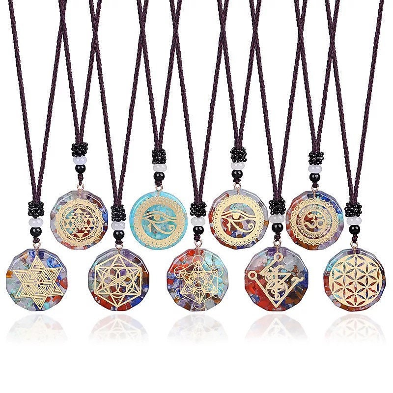 Orgonite Pendant | Necklace | Chakra | Healing | Crystal | Meditation | Reiki | Jewelry | Gift Crystal Eyes It