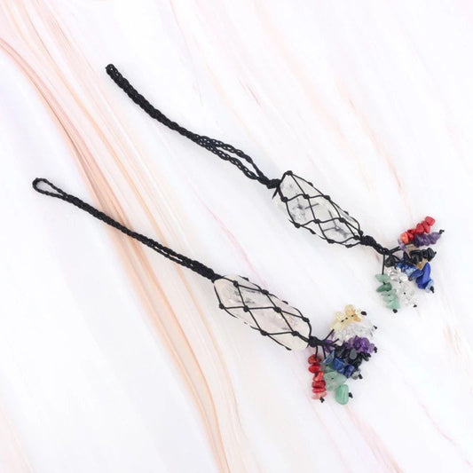 Crystal Car Hanging Decor | Clear Quartz | 7 Chakra | Wall | Home | Decoration | Housewarming | Gift Crystal Eyes It