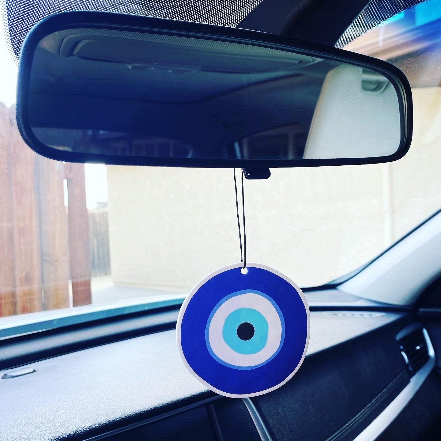 Evil Eye Air Freshener | Car | Hanging Accessory | Charm | Talisman | Lavender Scented | Protection | Good Luck | Gift Crystal Eyes It