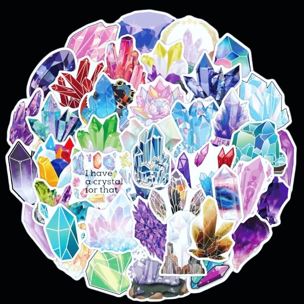 Crystal Stickers | Pack of 10 20 30 40 50 | Vinyl | Waterproof | Gift My Store