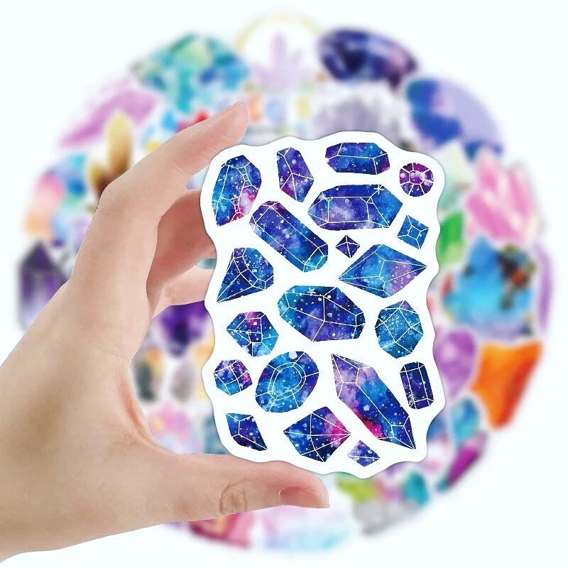 Crystal Stickers | Pack of 10 20 30 40 50 | Vinyl | Waterproof | Gift My Store