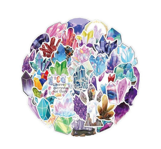Crystal Stickers | Pack of 10 20 30 40 50 | Vinyl | Waterproof | Gift My Store
