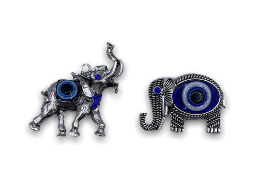 Evil Eye Magnet | Elephant | Protection Magnet | Good Luck Magnet | Lucky Charm | Evil Eye Decor | Home Decor Crystal Eyes It