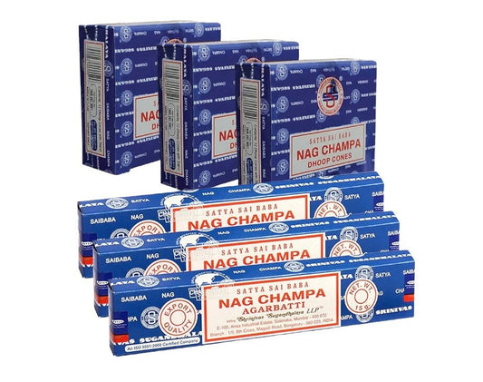 Nag Champa Incense | Satya Incense | Incense Sticks | Incense Cones | Soothing | Relaxing | Calming Crystal Eyes It