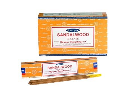 Sandalwood Incense | Satya Incense | Incense Sticks | Incense Cones | Positive Energy | Relaxing | Calming Crystal Eyes It