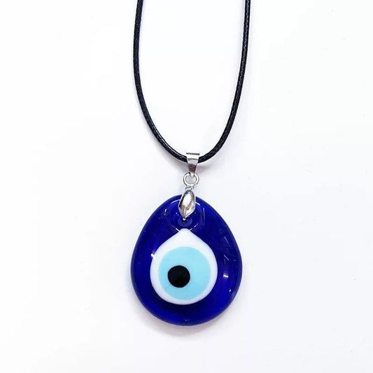 Evil Eye Necklace | Blue Pendant | Teardrop | Turkish | Nazar | Mal de Ojo | Protection | Jewelry | Gift Crystal Eyes It