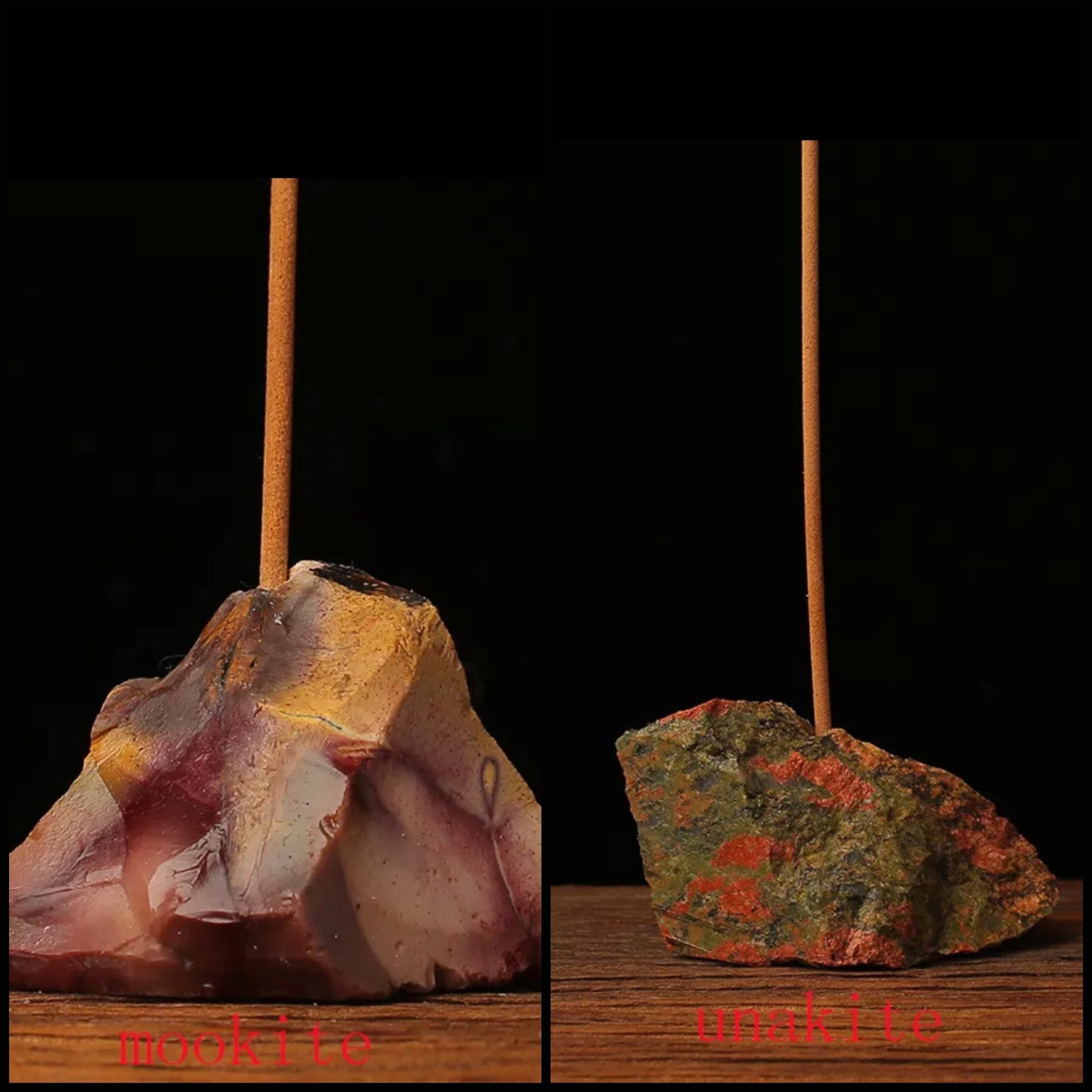 Crystal Incense Stick Holder | Rough Stone | Raw | Natural Stone | Altar Decor | Decoration | Gift Crystal Eyes It