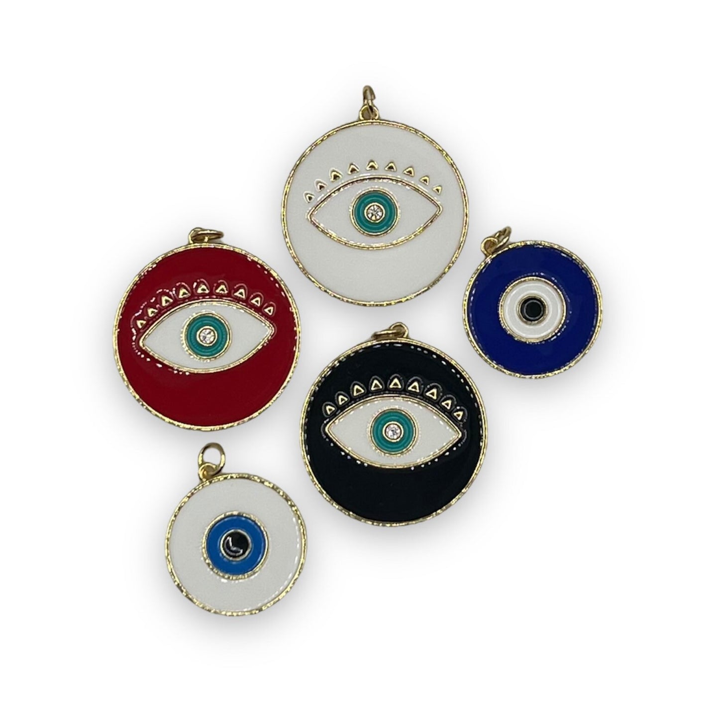 Evil Eye Charm | Pendant | Necklace | Turkish | Nazar | Mal de Ojo | Protection | Jewelry | Gift Crystal Eyes It