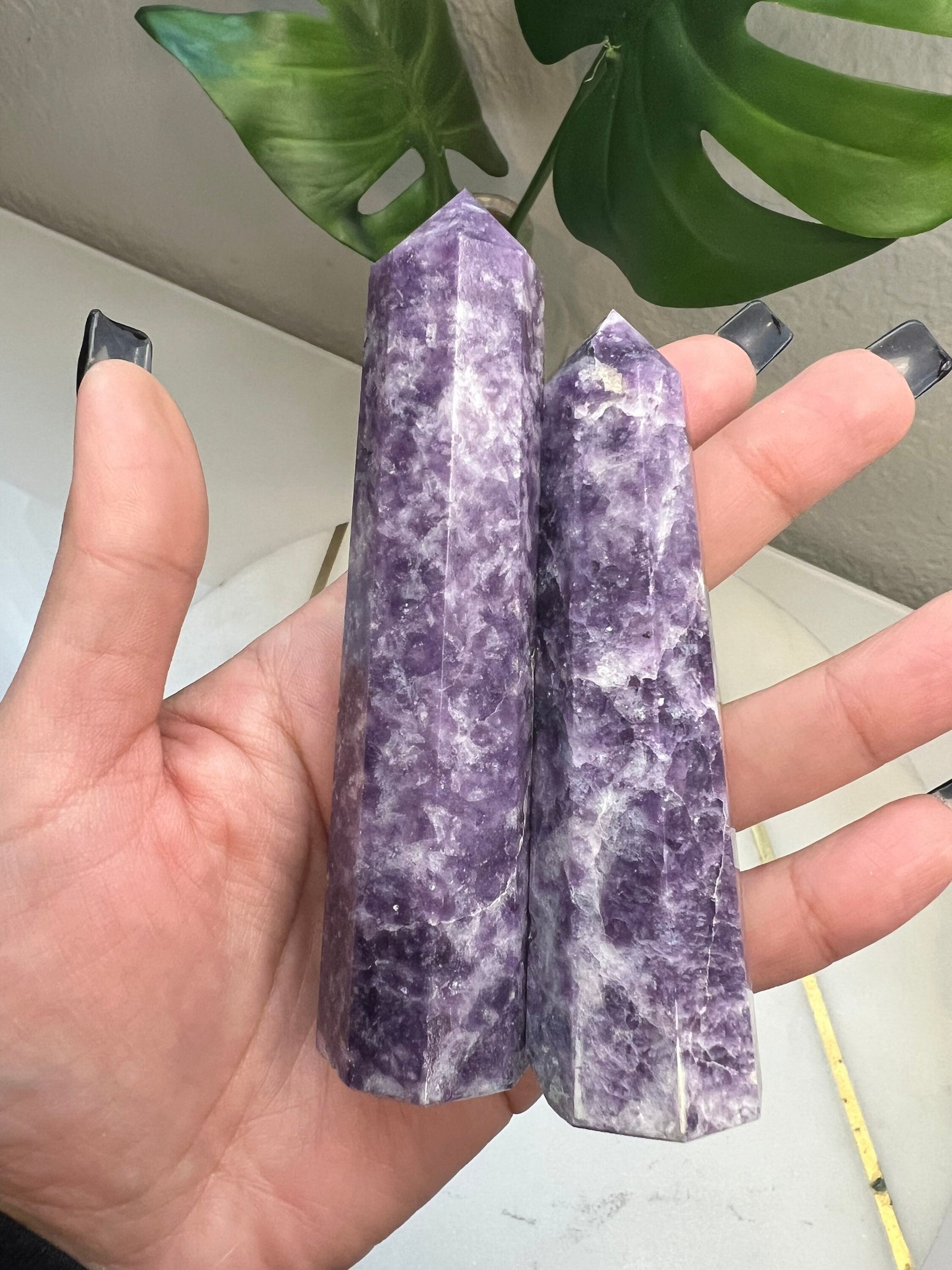 Amethyst Crystal Tower | Chevron | Point | Wand | Natural | Healing | Meditation | Altar Decor | Gift Crystal Eyes It