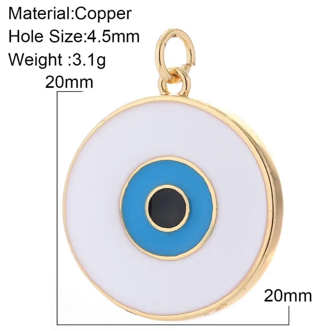 Evil Eye Charm | Pendant | Necklace | Turkish | Nazar | Mal de Ojo | Protection | Jewelry | Gift Crystal Eyes It