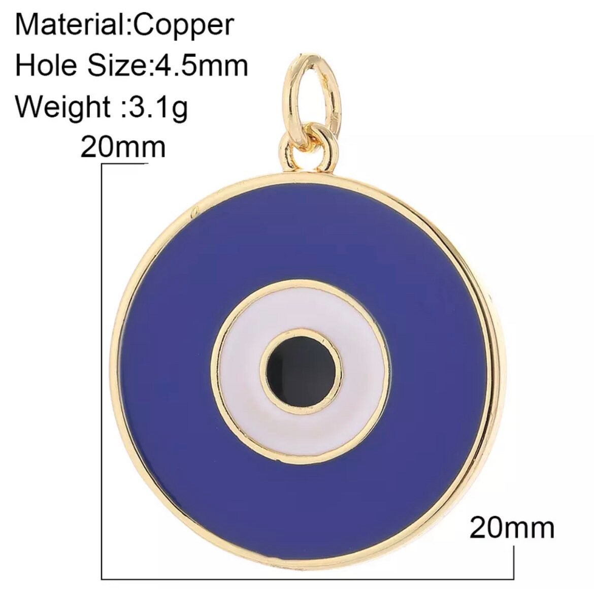 Evil Eye Charm | Pendant | Necklace | Turkish | Nazar | Mal de Ojo | Protection | Jewelry | Gift Crystal Eyes It