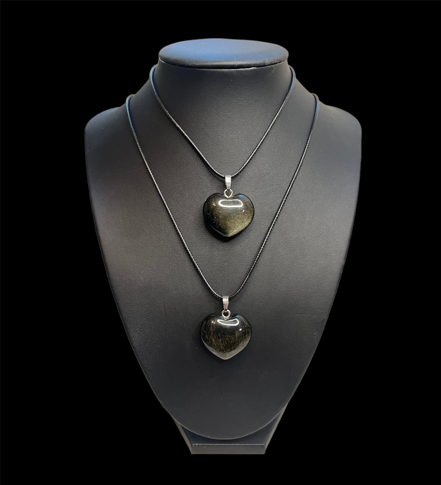 Gold Sheen Obsidian Heart Crystal Necklace | Healing Crystals | Protection | Jewelry | Gift My Store