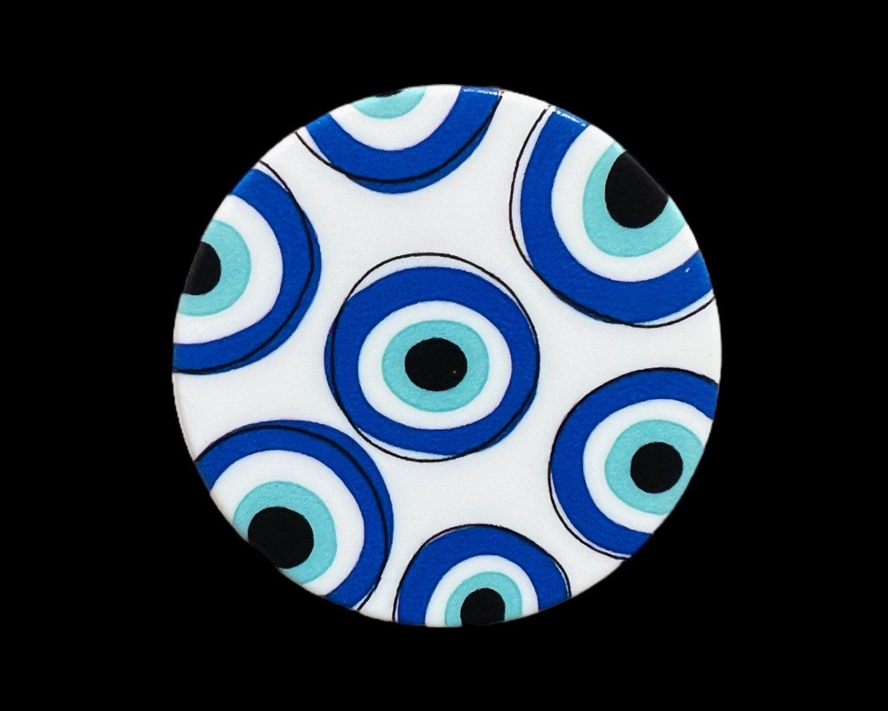 Evil Eye Phone Grip | Tablet | Stand | Holder | Accessory | Matiasma | Nazar | Mal de Ojo | Protection Symbol | Good Luck Charm | Talisman Crystal Eyes It