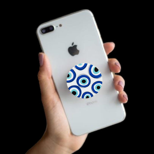 Evil Eye Phone Grip | Tablet | Stand | Holder | Accessory | Matiasma | Nazar | Mal de Ojo | Protection Symbol | Good Luck Charm | Talisman Crystal Eyes It
