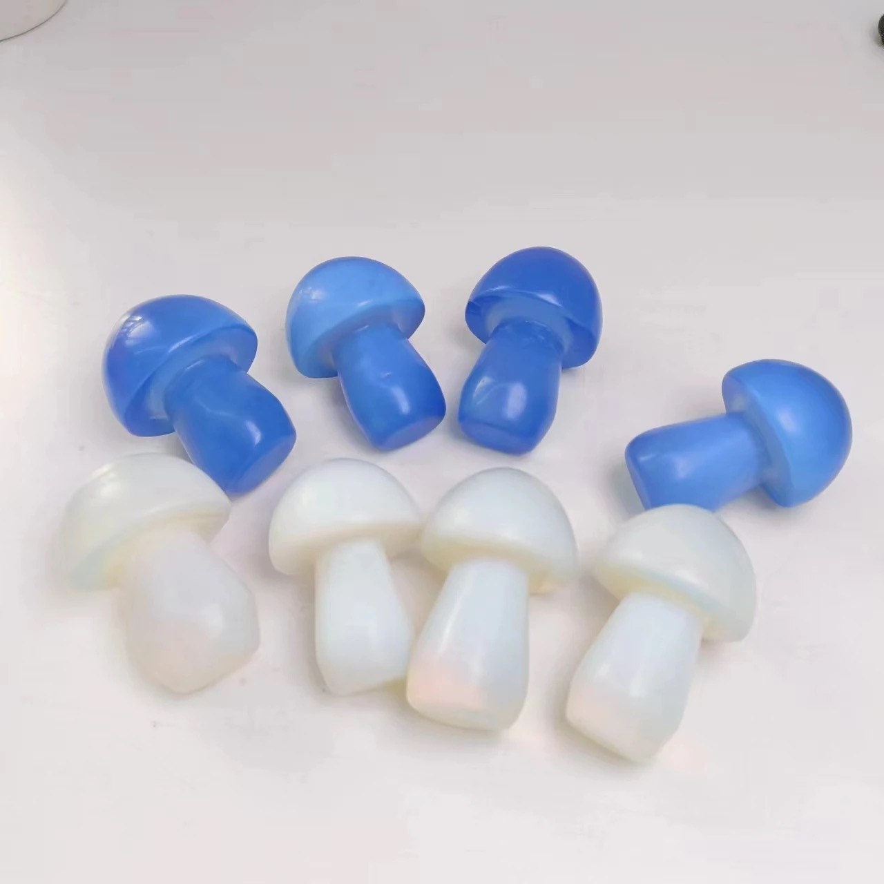 Opalite Mushroom Crystal 2-3” | Blue | White | Crystal Shape | Decor | Gift My Store
