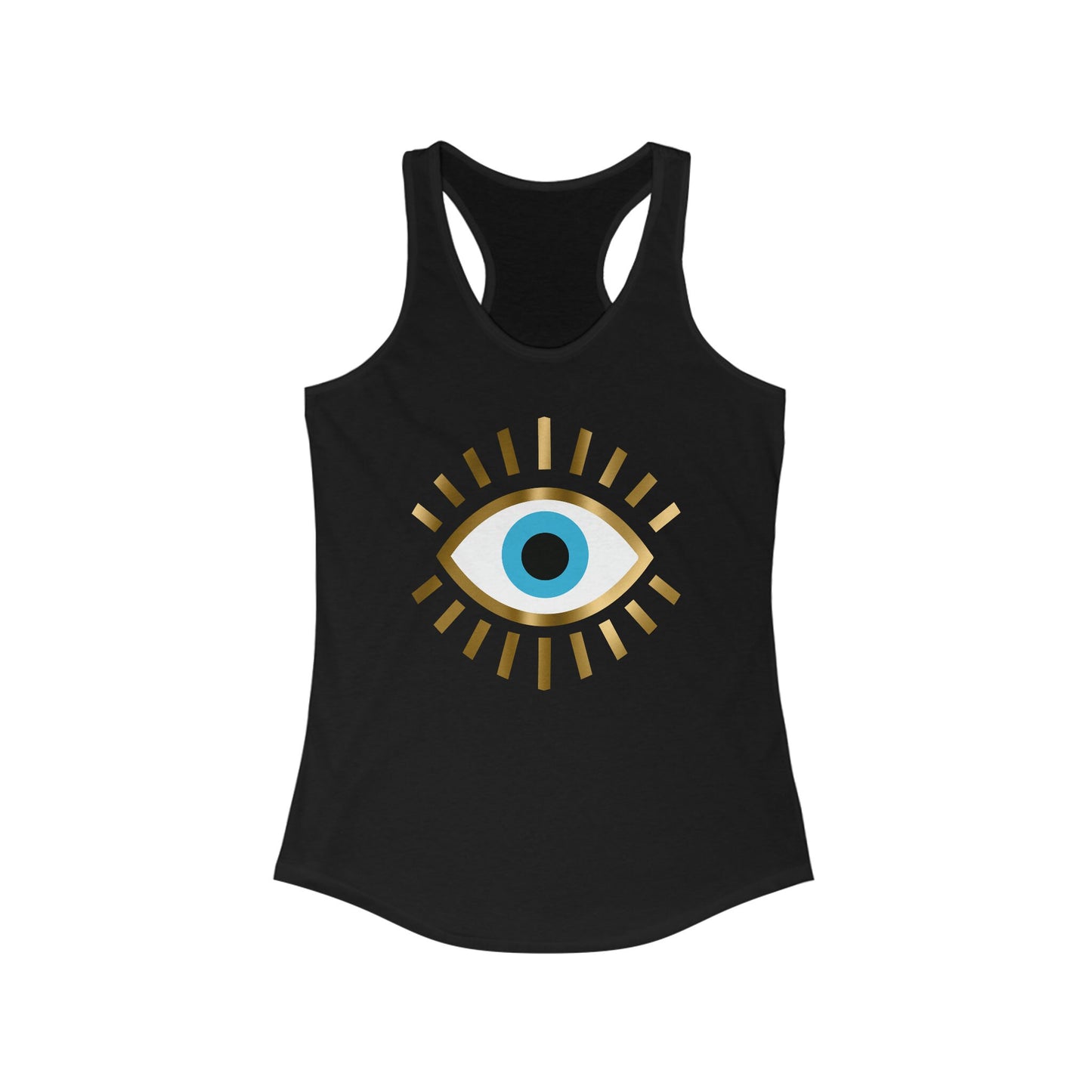 Evil Eye Shirt | Womens Tank Top | Racerback | White | Black | Grey | Blue | Red | Gift Crystal Eyes It