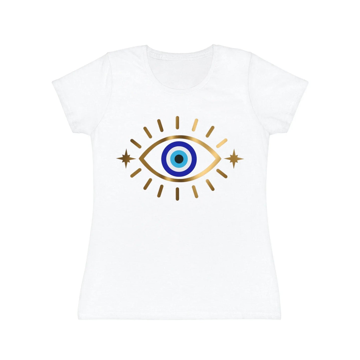Evil Eye T- Shirt | White | Black | Grey | Blue | Gold | Cotton | Crew Neck | Gift