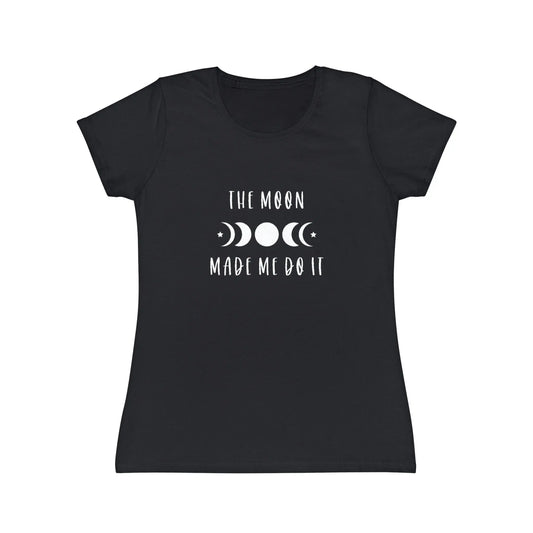 Moon Phase T-Shirt | The Moon Made Me Do It Shirt | Women | Cotton | Crew Neck | Gift