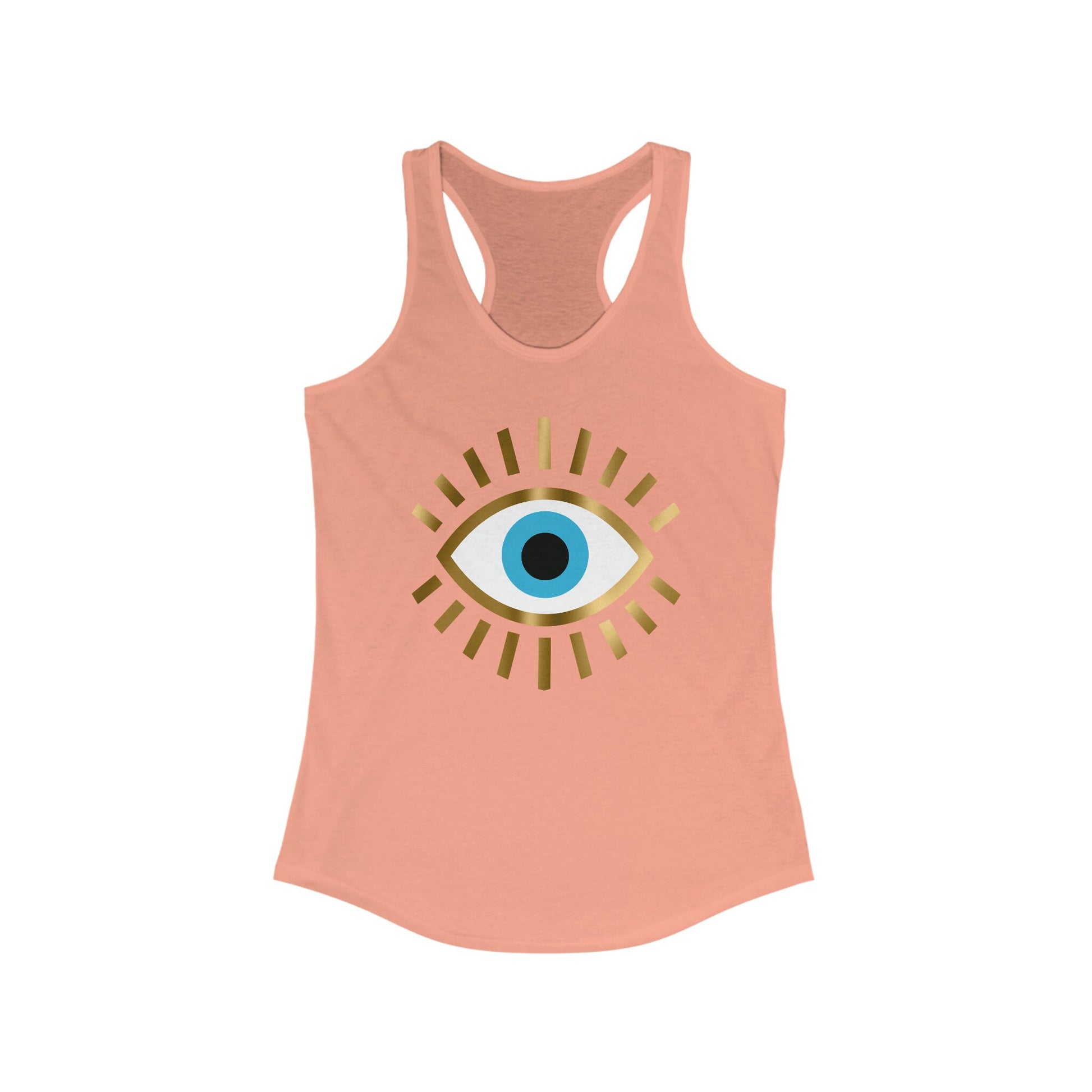 Evil Eye Shirt | Womens Tank Top | Racerback | White | Black | Grey | Blue | Red | Gift Crystal Eyes It