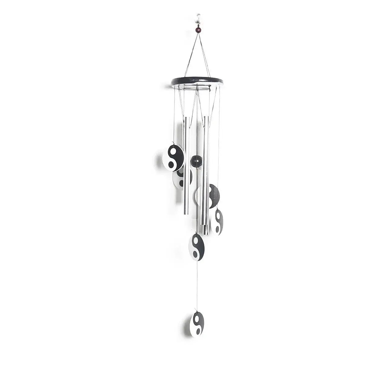 Yin Yang Wind Chime | Outdoor | Garden | Decor | Bells | Decoration | Black | White | Art | Gift Crystal Eyes It