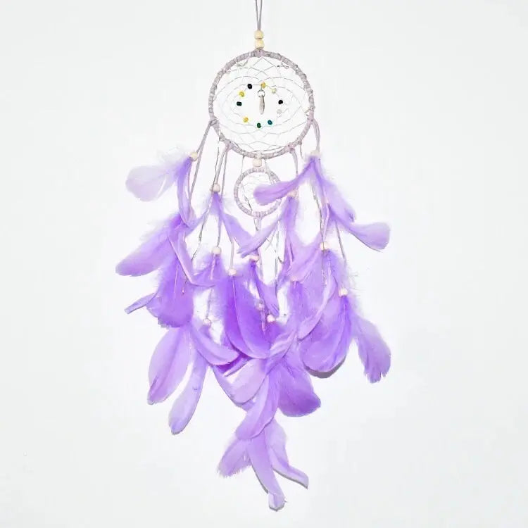 Dreamcatcher | Purple | Dream Catcher | Wall Hanging Decoration | Boho | Feathers | Art | Gift Crystal Eyes It