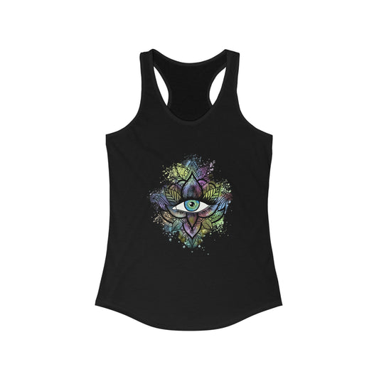 Evil Eye Shirt | Womens | Tank Top | Racerback | White | Black | Grey | Blue | Red | Gift Crystal Eyes It