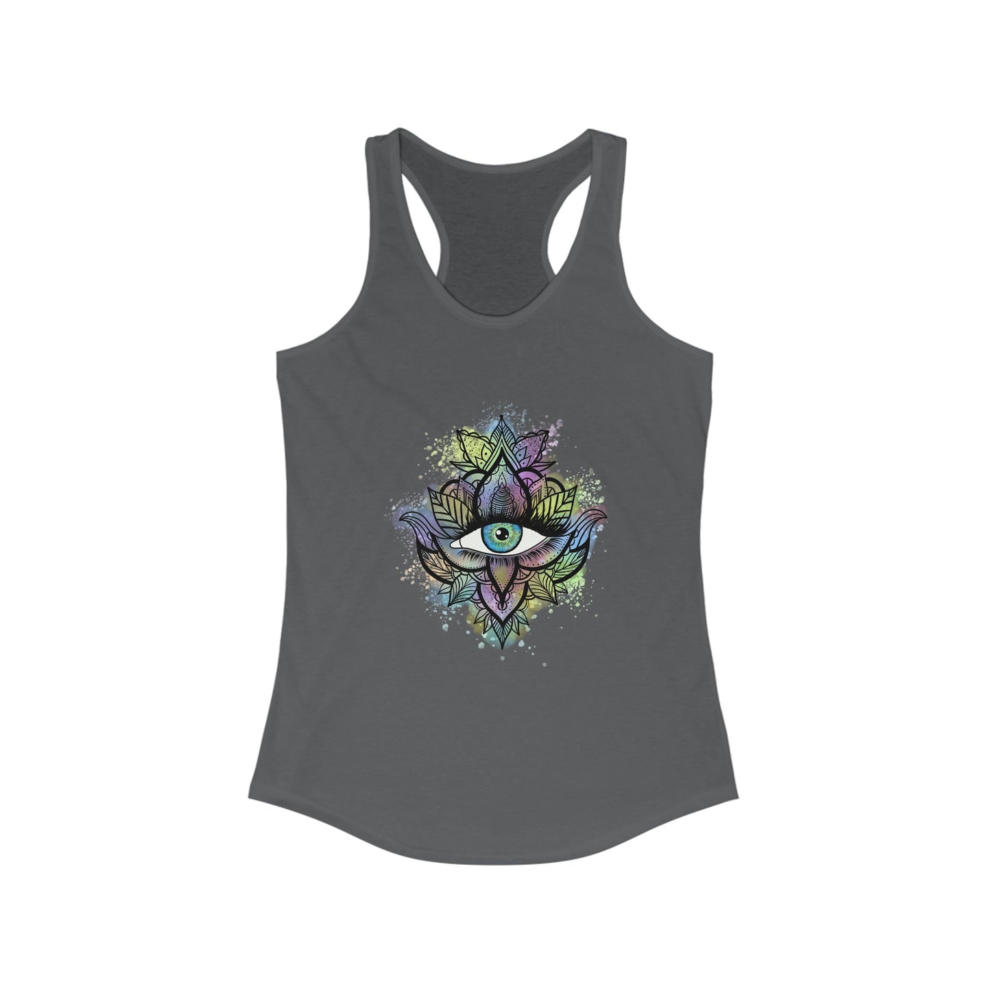 Evil Eye Shirt | Womens | Tank Top | Racerback | White | Black | Grey | Blue | Red | Gift Crystal Eyes It