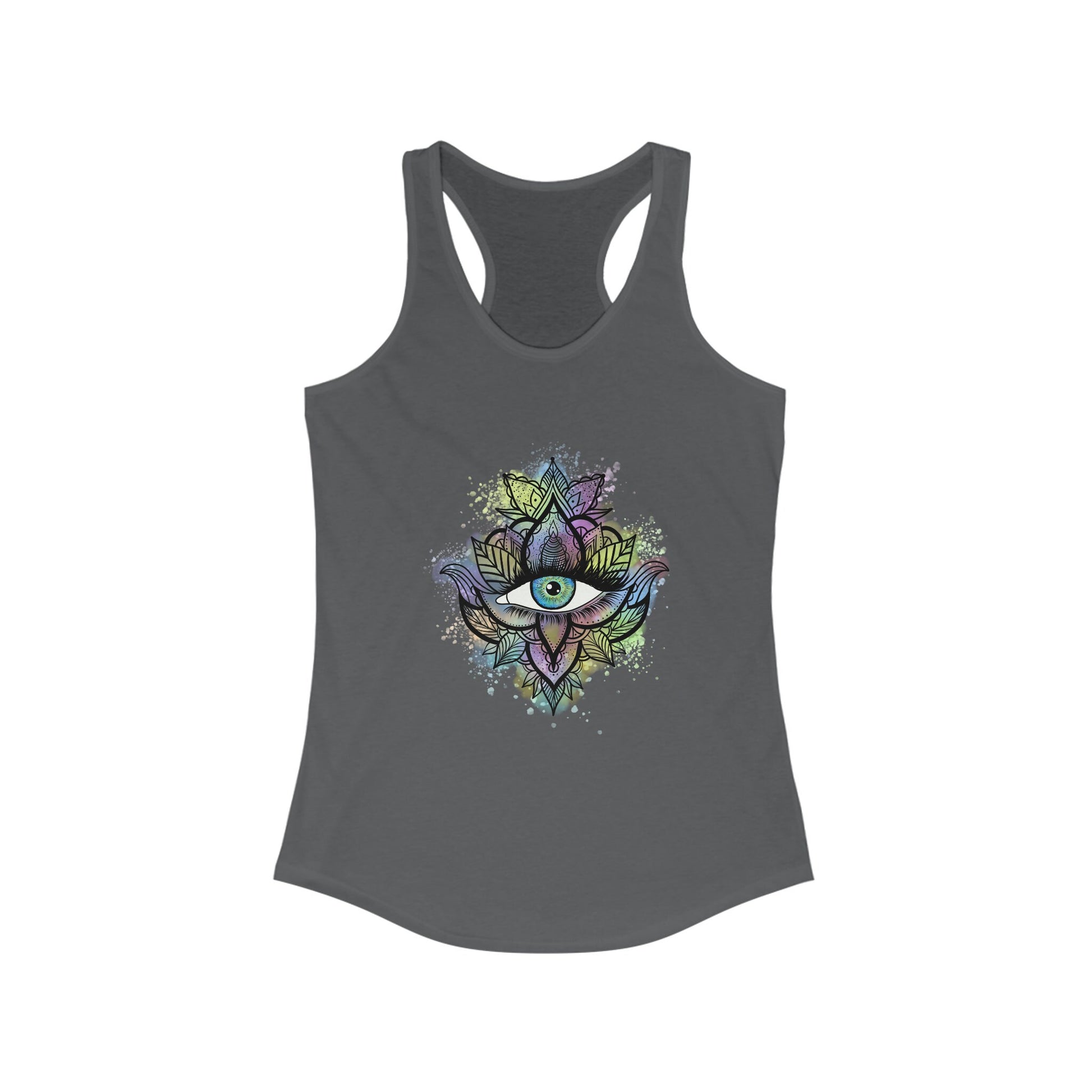 Evil Eye Shirt | Womens | Tank Top | Racerback | White | Black | Grey | Blue | Red | Gift Crystal Eyes It