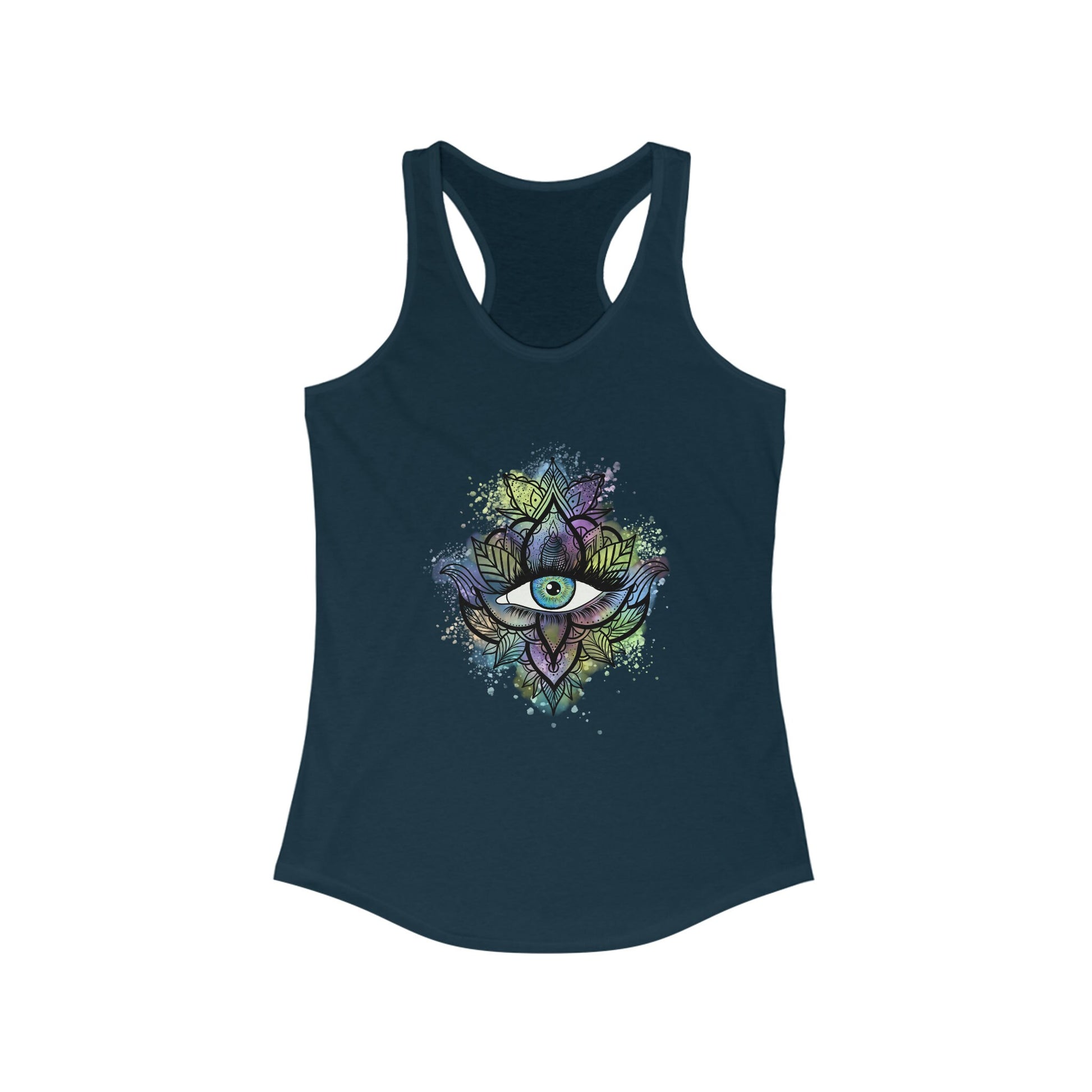 Evil Eye Shirt | Womens | Tank Top | Racerback | White | Black | Grey | Blue | Red | Gift Crystal Eyes It