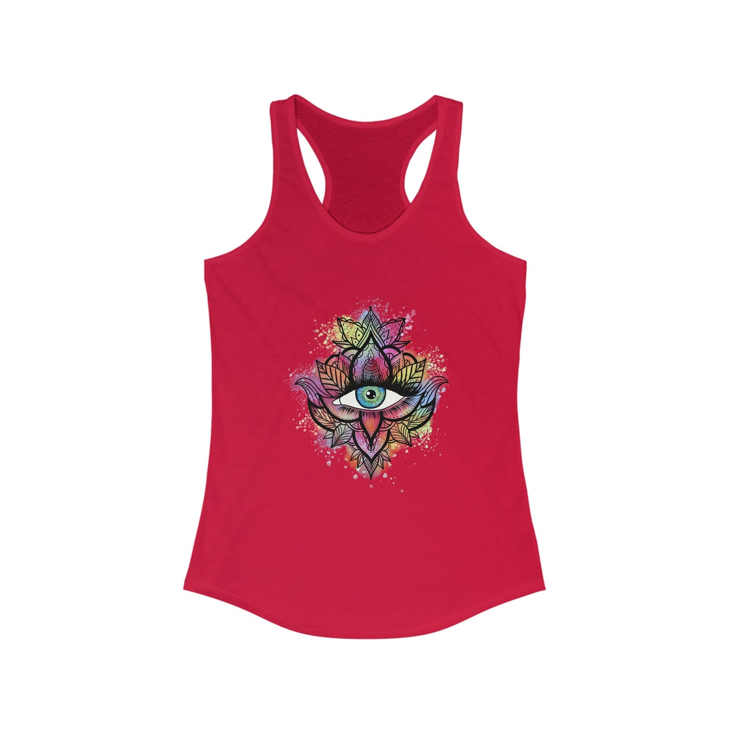 Evil Eye Shirt | Womens | Tank Top | Racerback | White | Black | Grey | Blue | Red | Gift Crystal Eyes It