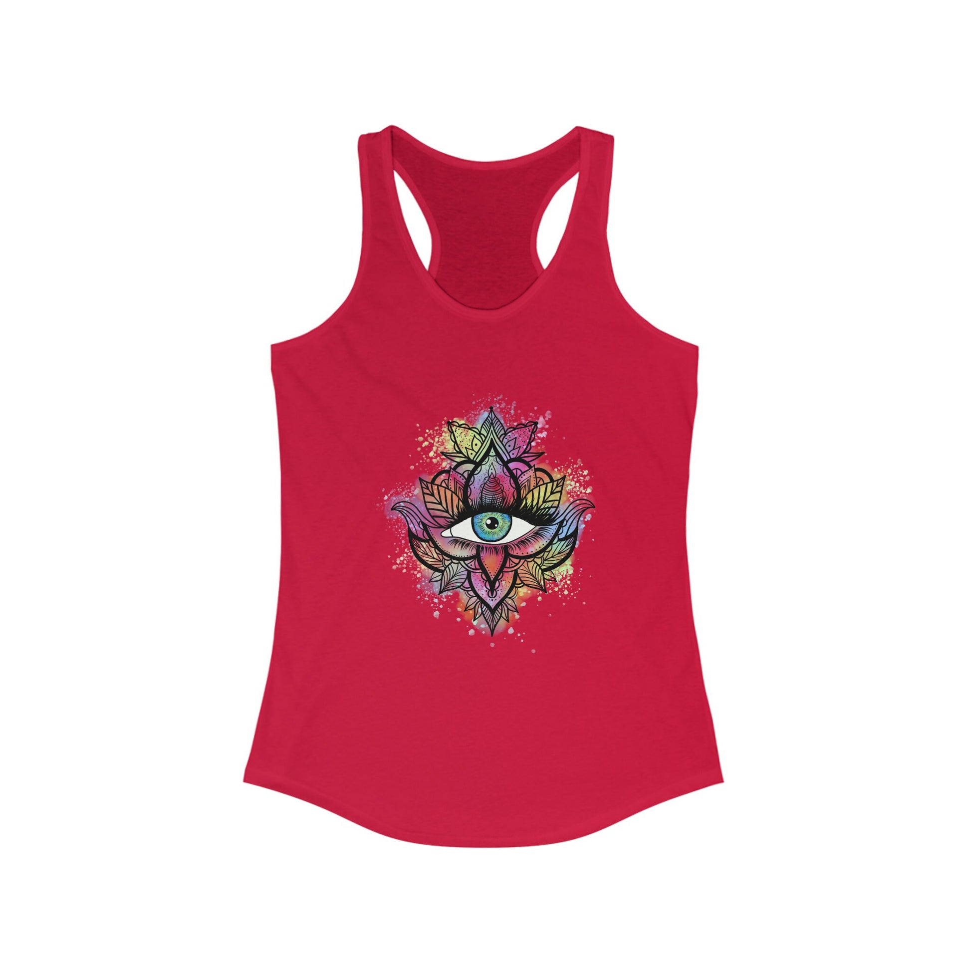 Evil Eye Shirt | Womens | Tank Top | Racerback | White | Black | Grey | Blue | Red | Gift Crystal Eyes It