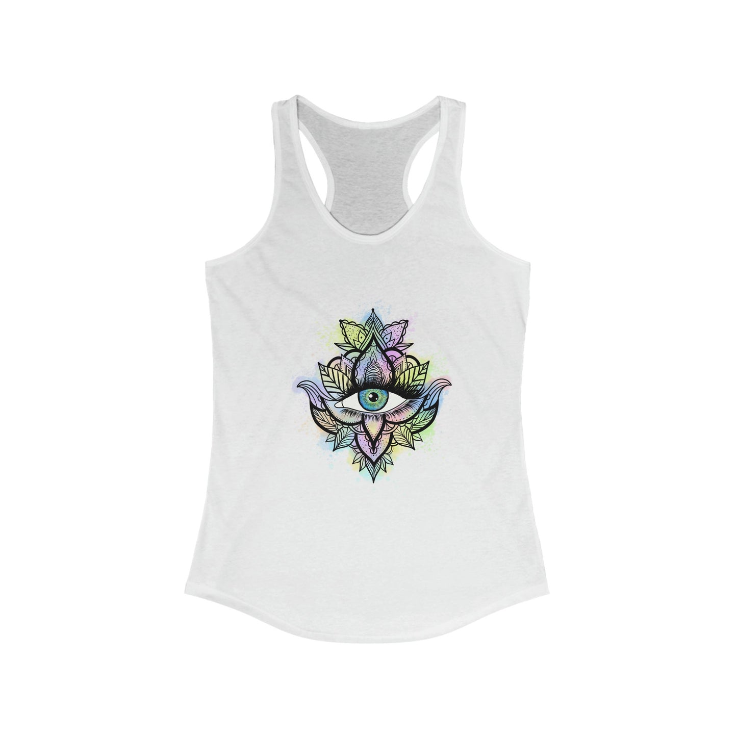 Evil Eye Shirt | Womens | Tank Top | Racerback | White | Black | Grey | Blue | Red | Gift Crystal Eyes It