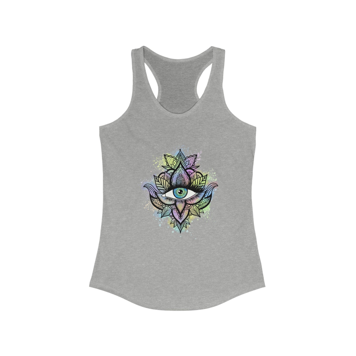 Evil Eye Shirt | Womens | Tank Top | Racerback | White | Black | Grey | Blue | Red | Gift Crystal Eyes It